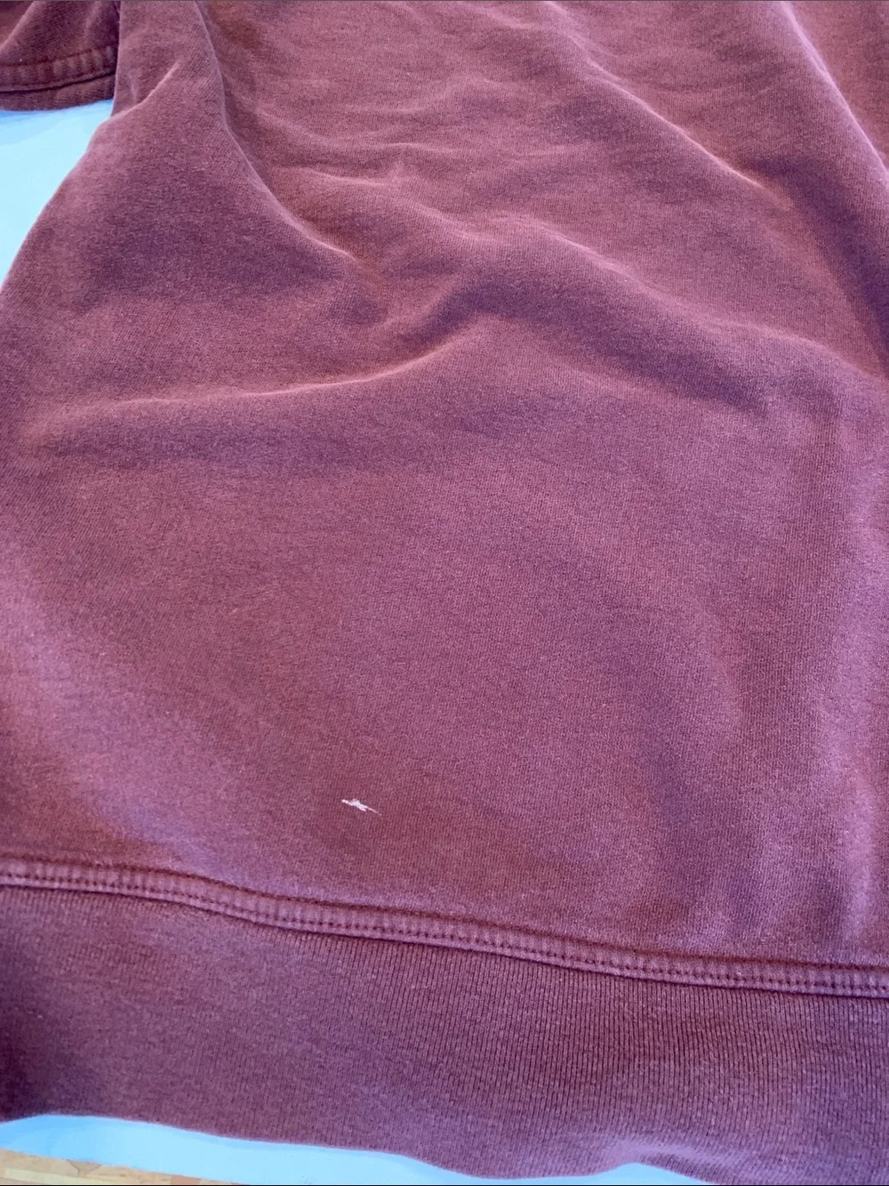 The North Face Men's Large Burgundy Thrashed Pullover Hooded Sweatshirt Hoodie